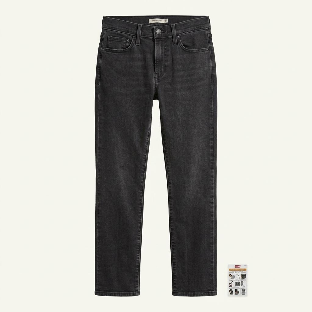 리바이스 312 쉐이핑 슬림 블랙 데님 팬츠 1