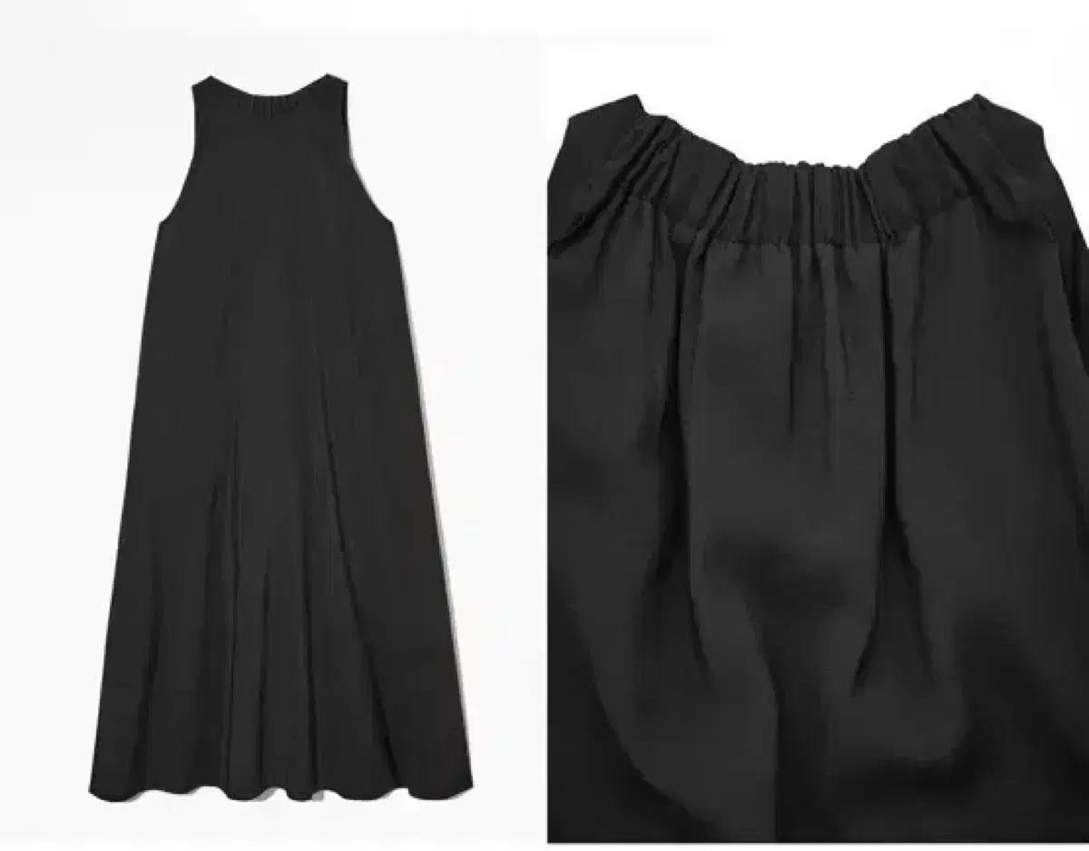 코스 COS 레이서 넥 미디 드레스 1085148001 (36size) 2