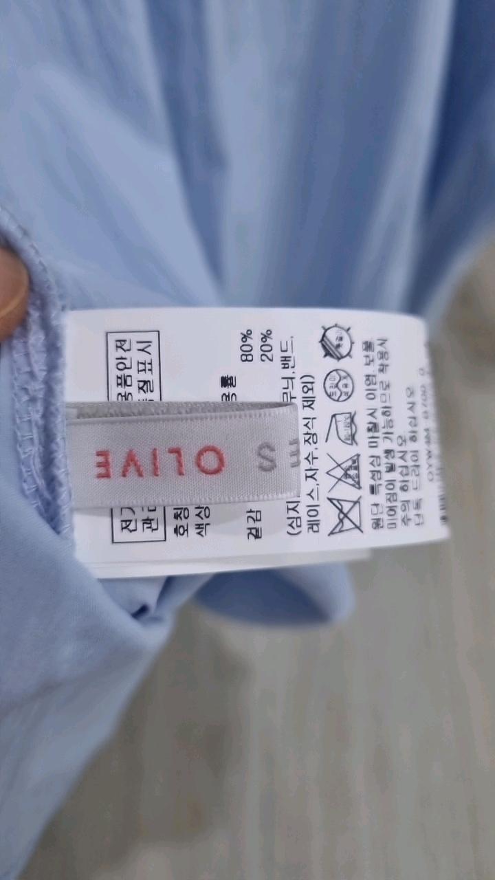 데상트 올리브 루즈핏 하프 슬리브 셔츠 블라우스 6