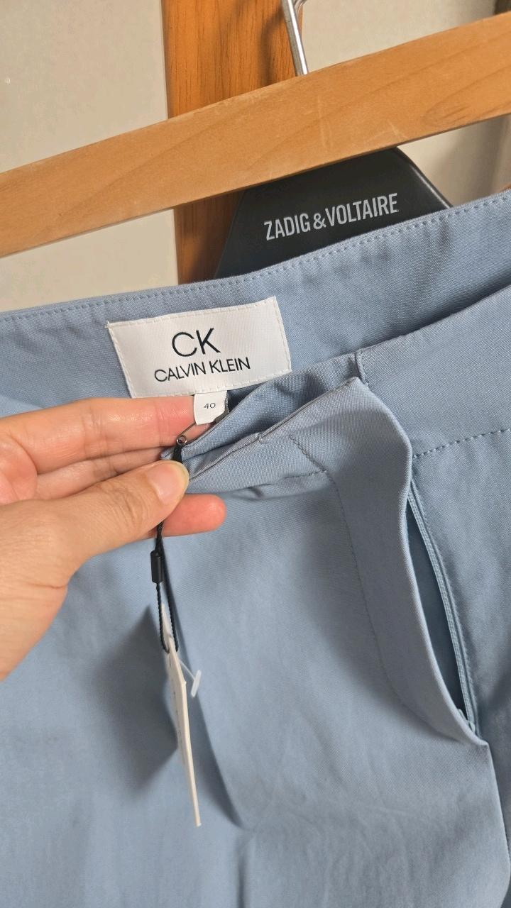 CK 캘빈클라인 스카이블루 코튼 캐주얼 슬랙스 팬츠 3