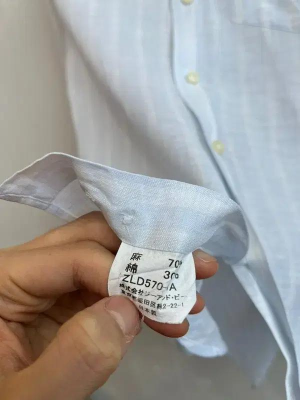 LANVIN 랑방 린넨 셔츠 Made in JAPAN (M) 8