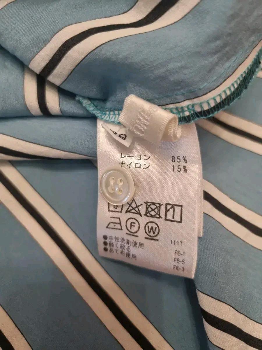 BL316 스트라이프 브이넥 긴팔 블라우스 5