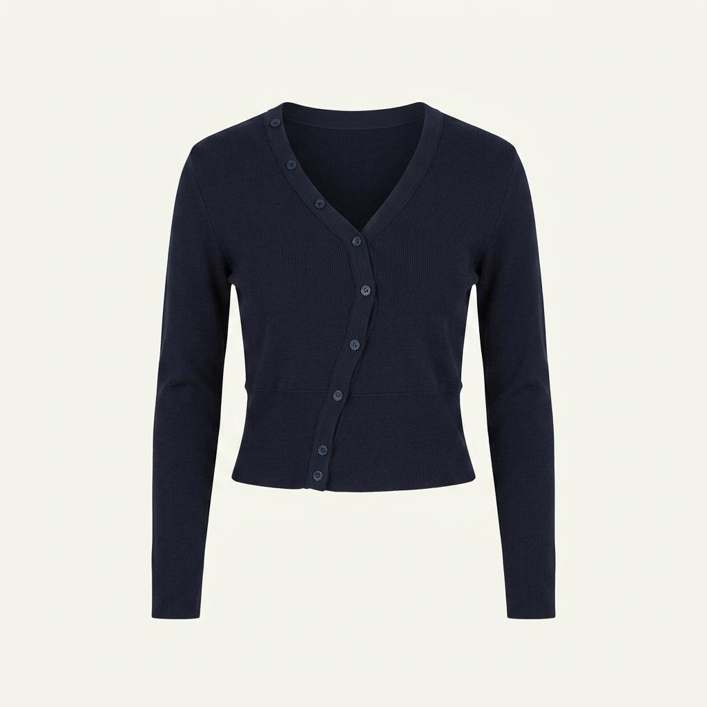 오데스 ESSENCIAL CURVE CARDIGAN NAVY 1