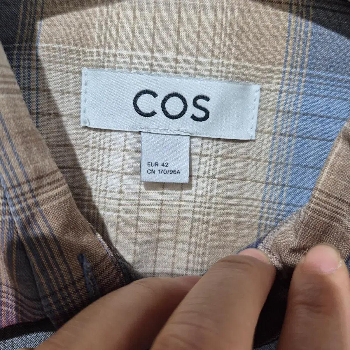 COS 코스  체크 셔츠 원피스 3