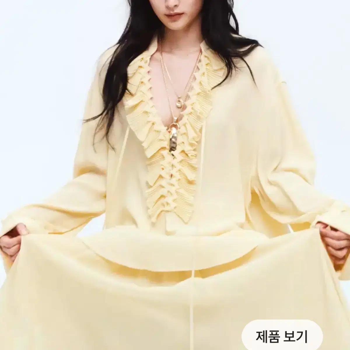 H&M 러플블라우스 (S) 4