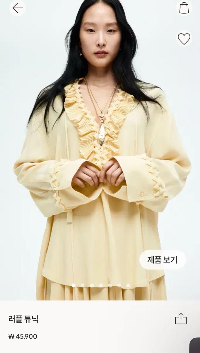 H&M 러플블라우스 (S) 2