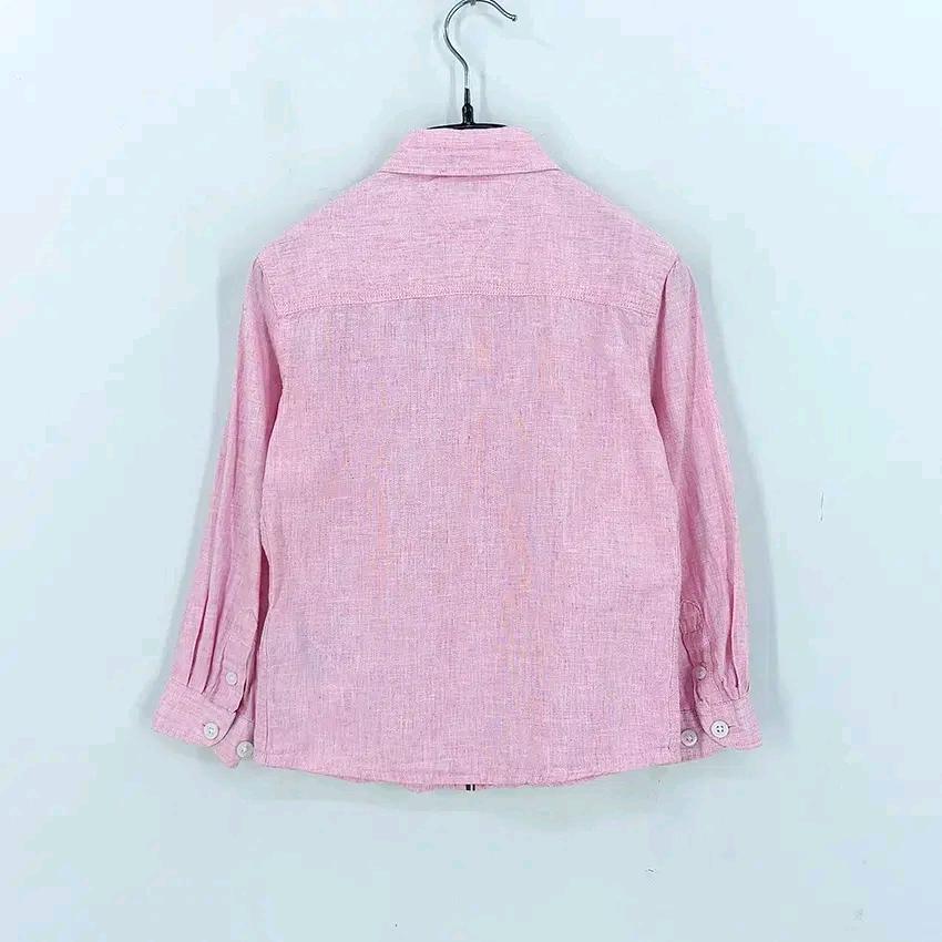 타미힐피거 아동 춘하 린넨혼방 긴팔셔츠 핑크104 (HU44062) 3