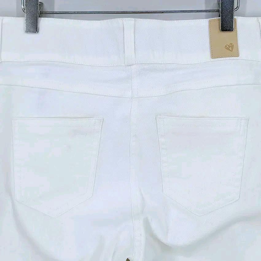 커밍스텝 여성 춘추 스판 밴딩 데님팬츠 연아이보리77 (HU44119) 4