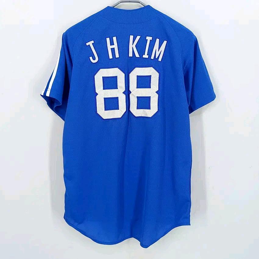 빈티지 남성 춘하 야구 반팔유니폼 블루100 (HU44174) 3