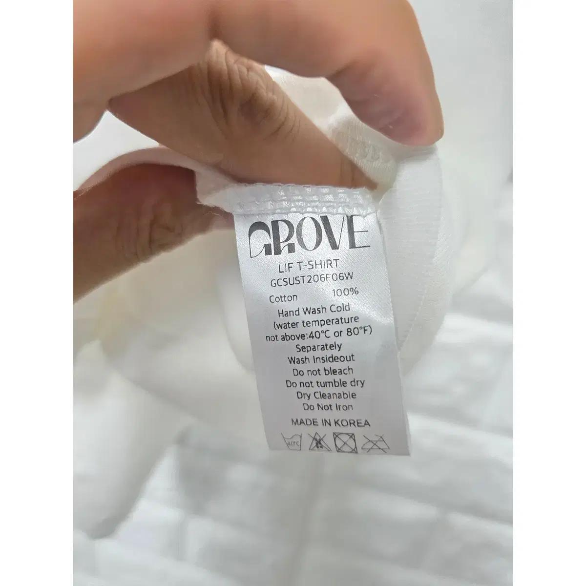 M 23s 그로브 GROVE 흰색 반팔 티D562 4