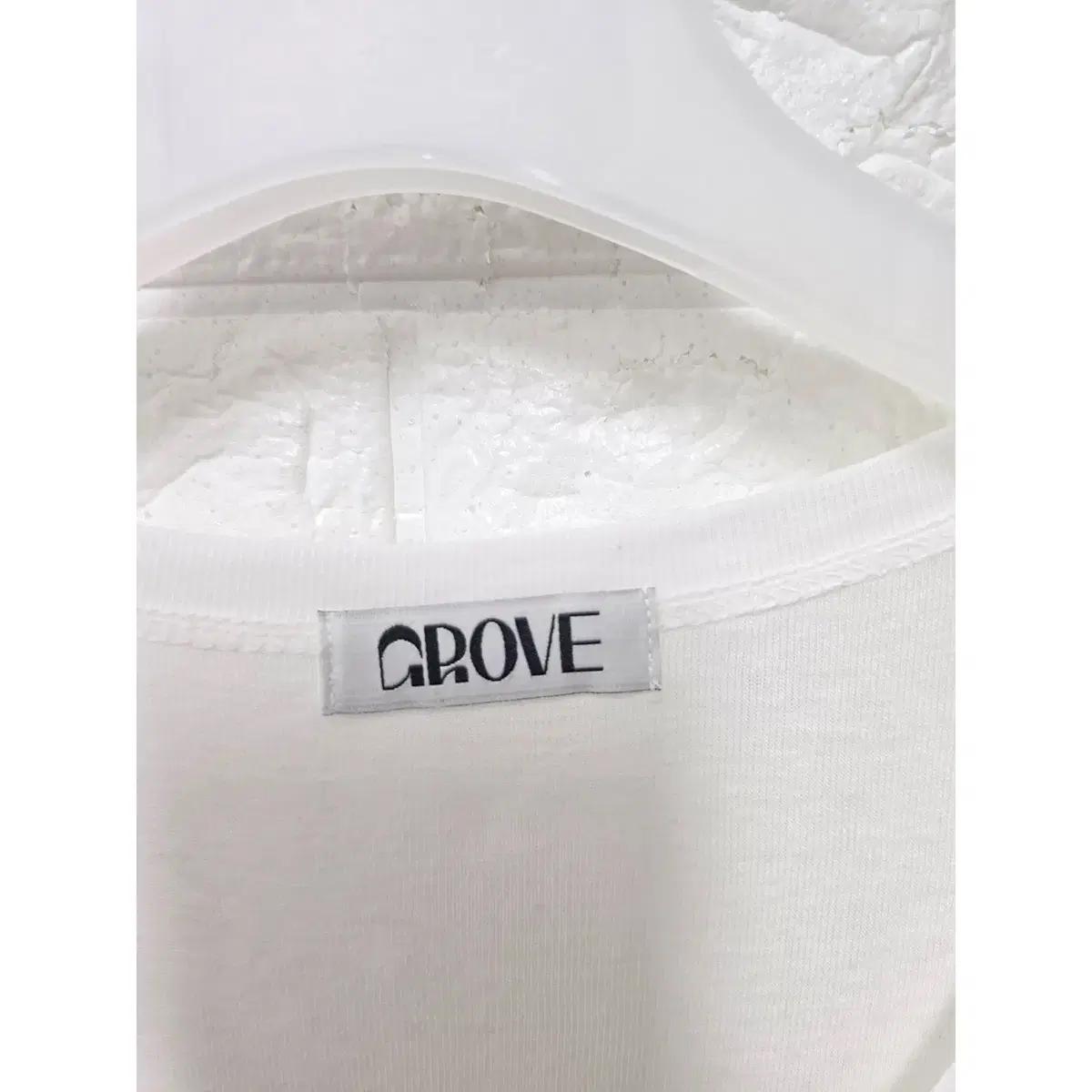 M 23s 그로브 GROVE 흰색 반팔 티D562 3