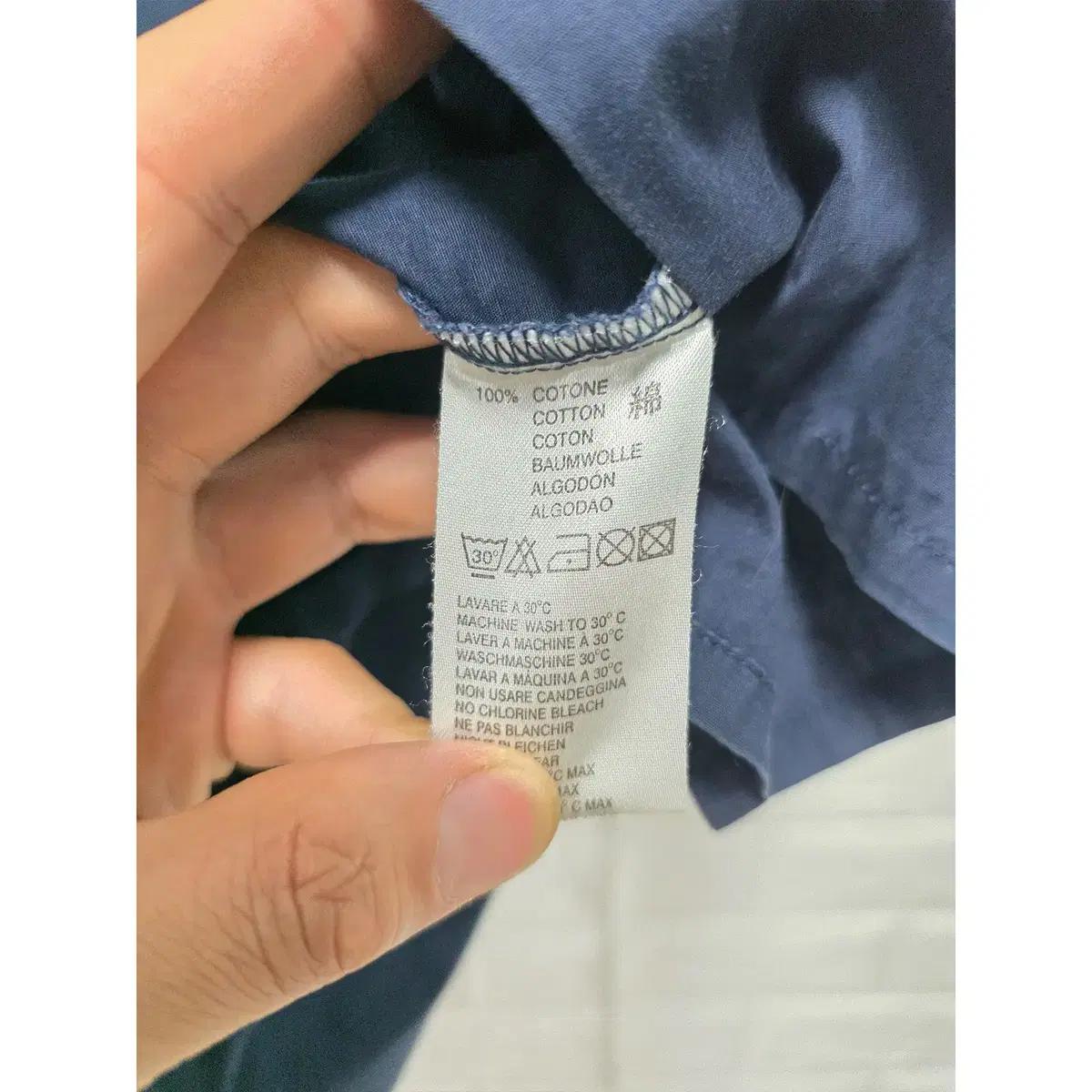 L 디젤 네이비 반팔 셔츠 D568 4
