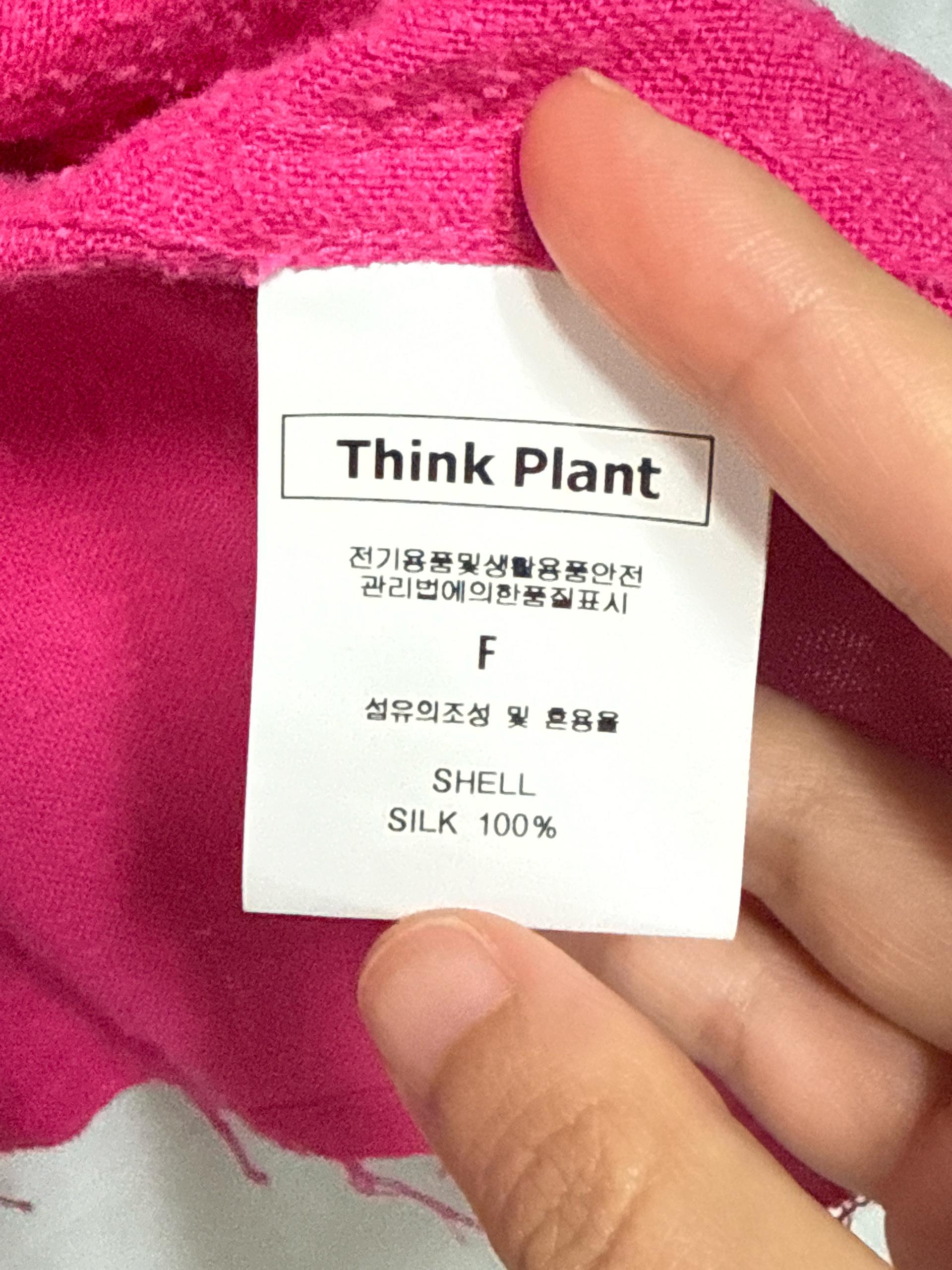 THINK PLANT 핫핑크 반팔 셔츠 6