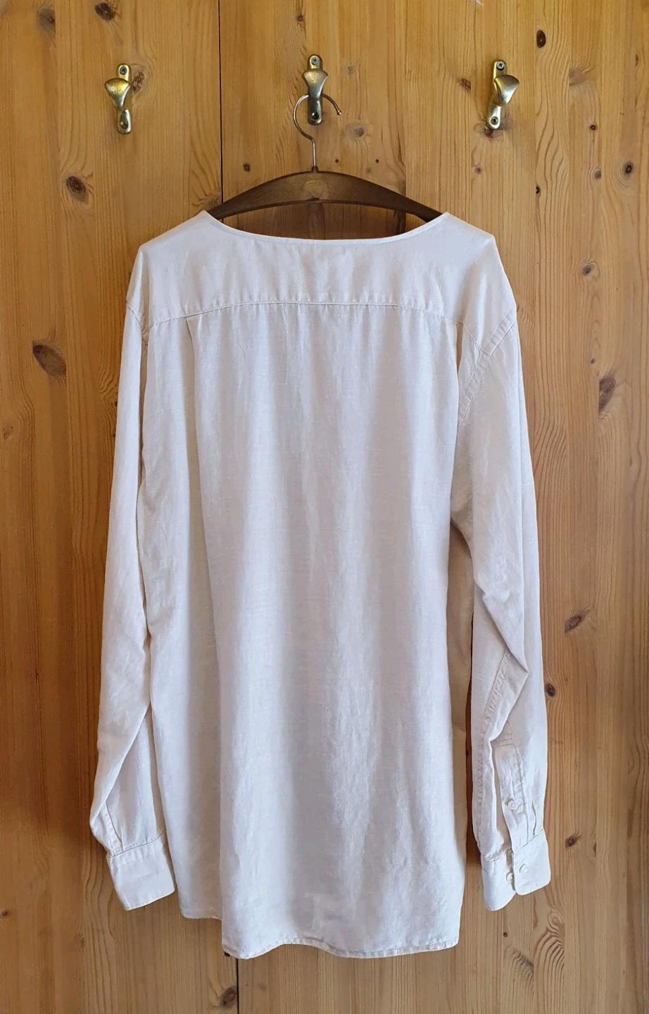 77.Uniqlo 린넨 브이넥셔츠(아이보리) 3