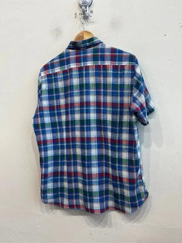 Made in ITALY 퓨어린넨 체크 반팔 셔츠 6