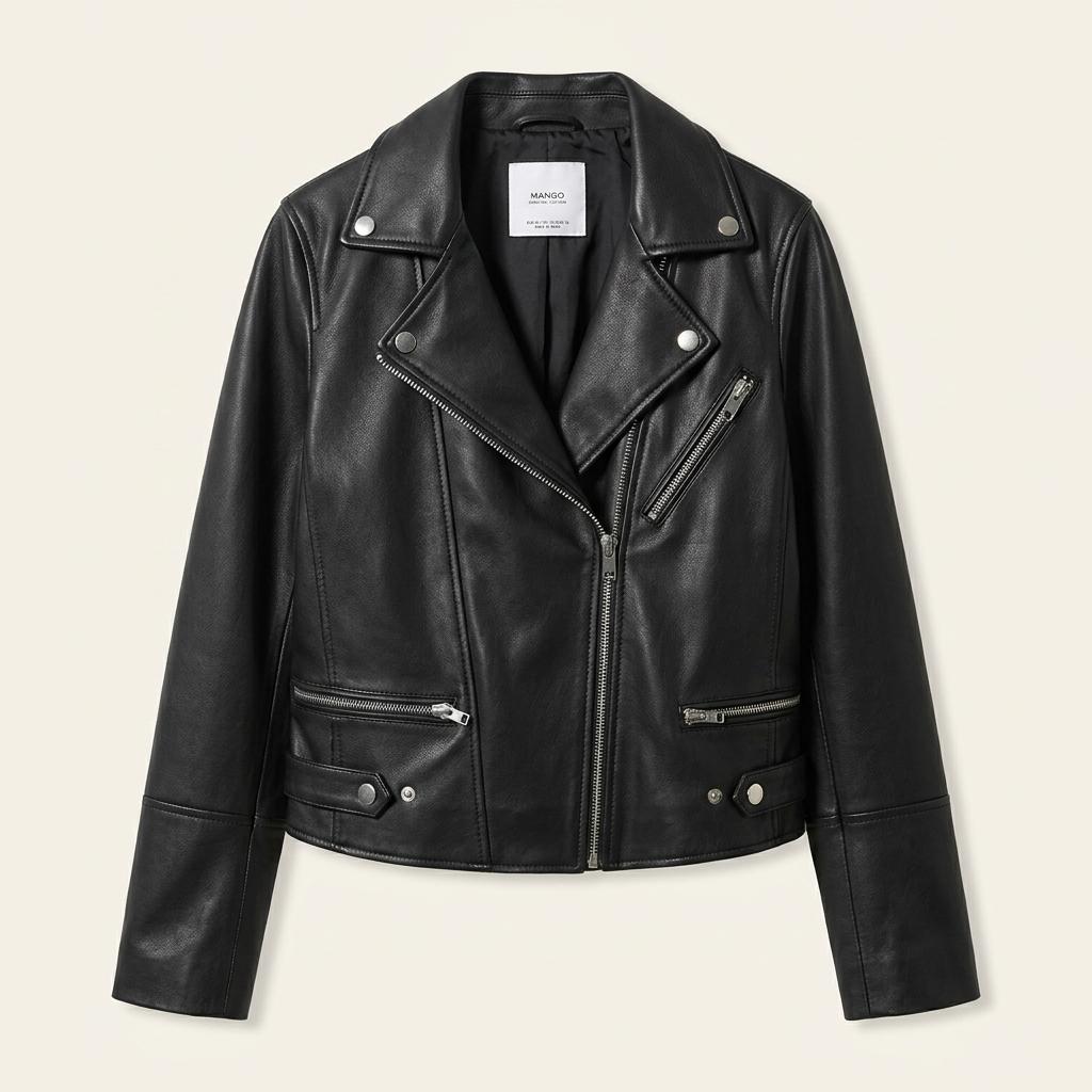 망고 레더 라이더 재킷 블랙 us size xs 1