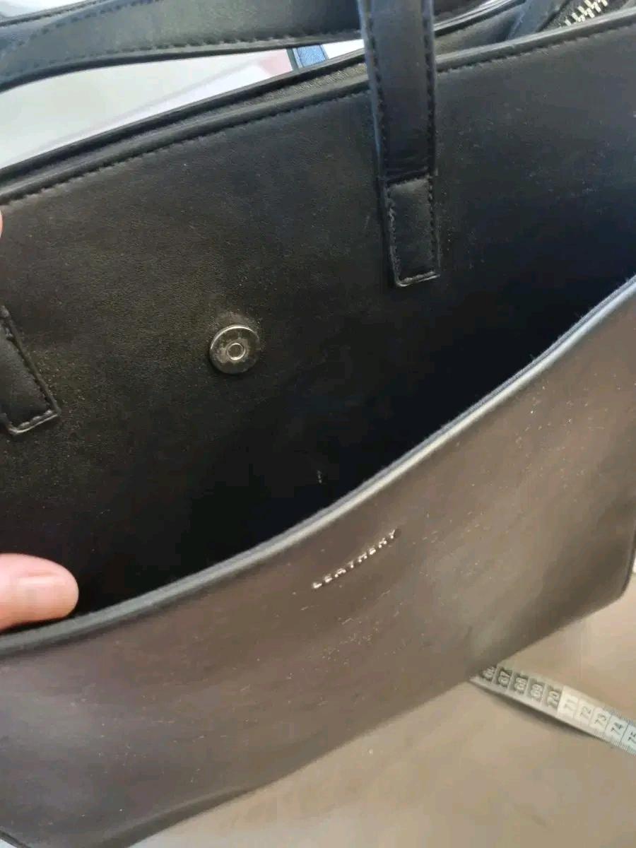 LEATHER 레더Y 스퀘어 토트백 7