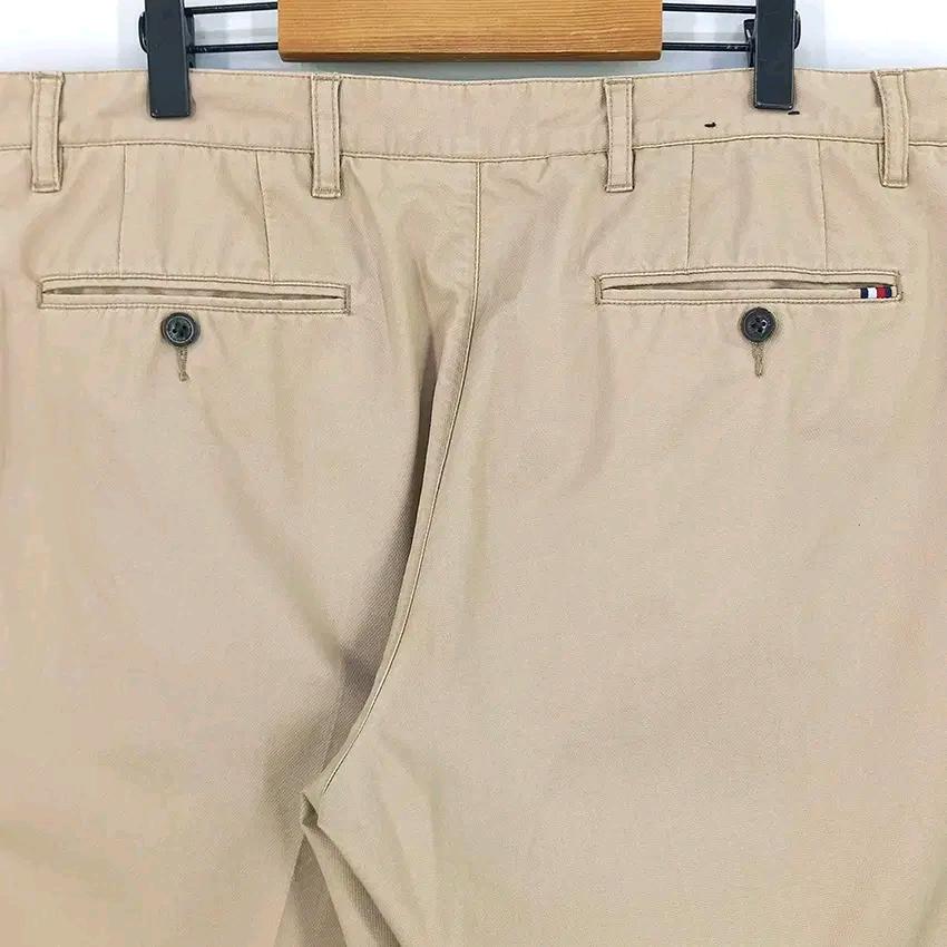 타미힐피거 남성 춘하 일자 코튼혼방팬츠 베이지36 (HU44322) 4