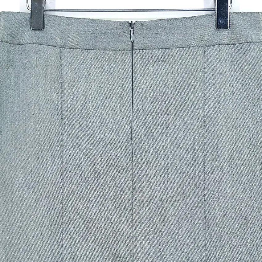 비지트인뉴욕 여 춘하 배색 약스판 스커트 그레이 (HU44336) 4
