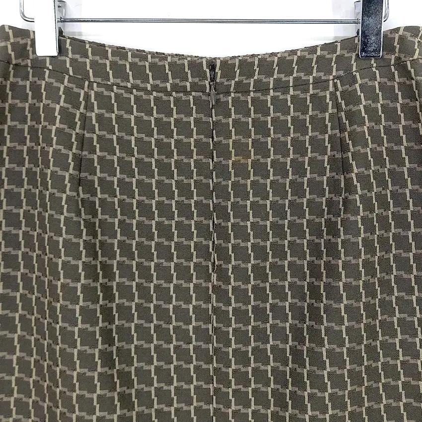 마인 여성 춘하 패턴 스커트 브라운64 (HU44337) 4