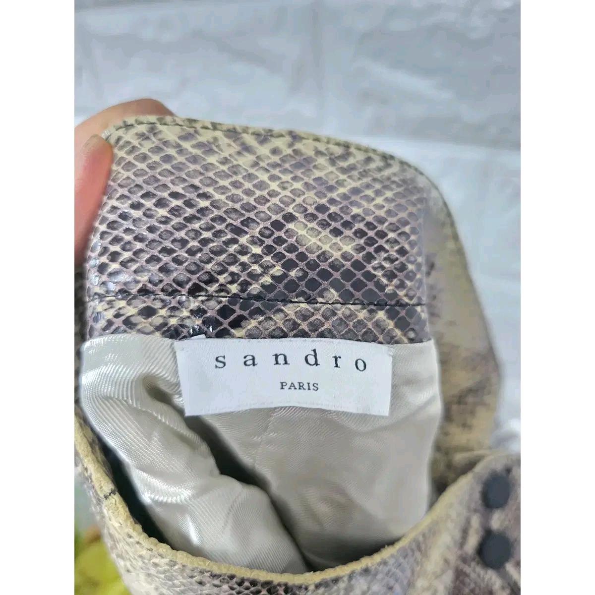 25인치 산드로 SANDRO 뱀피 스커트 D582 3