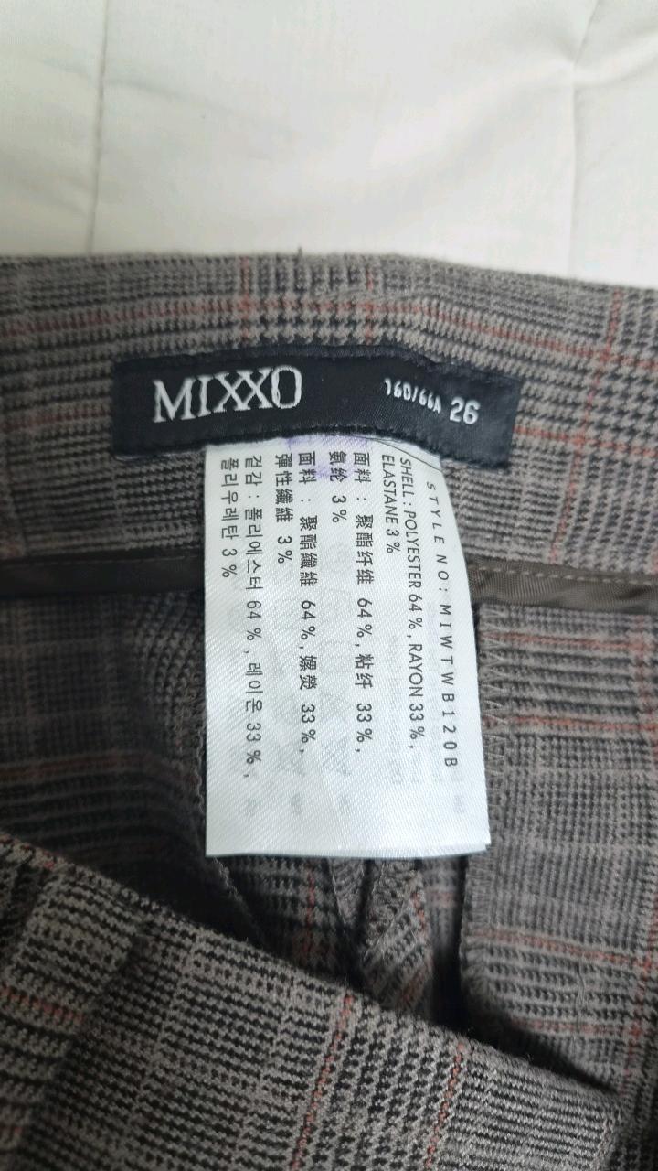 미쏘 체크 패턴 슬랙스 팬츠 4
