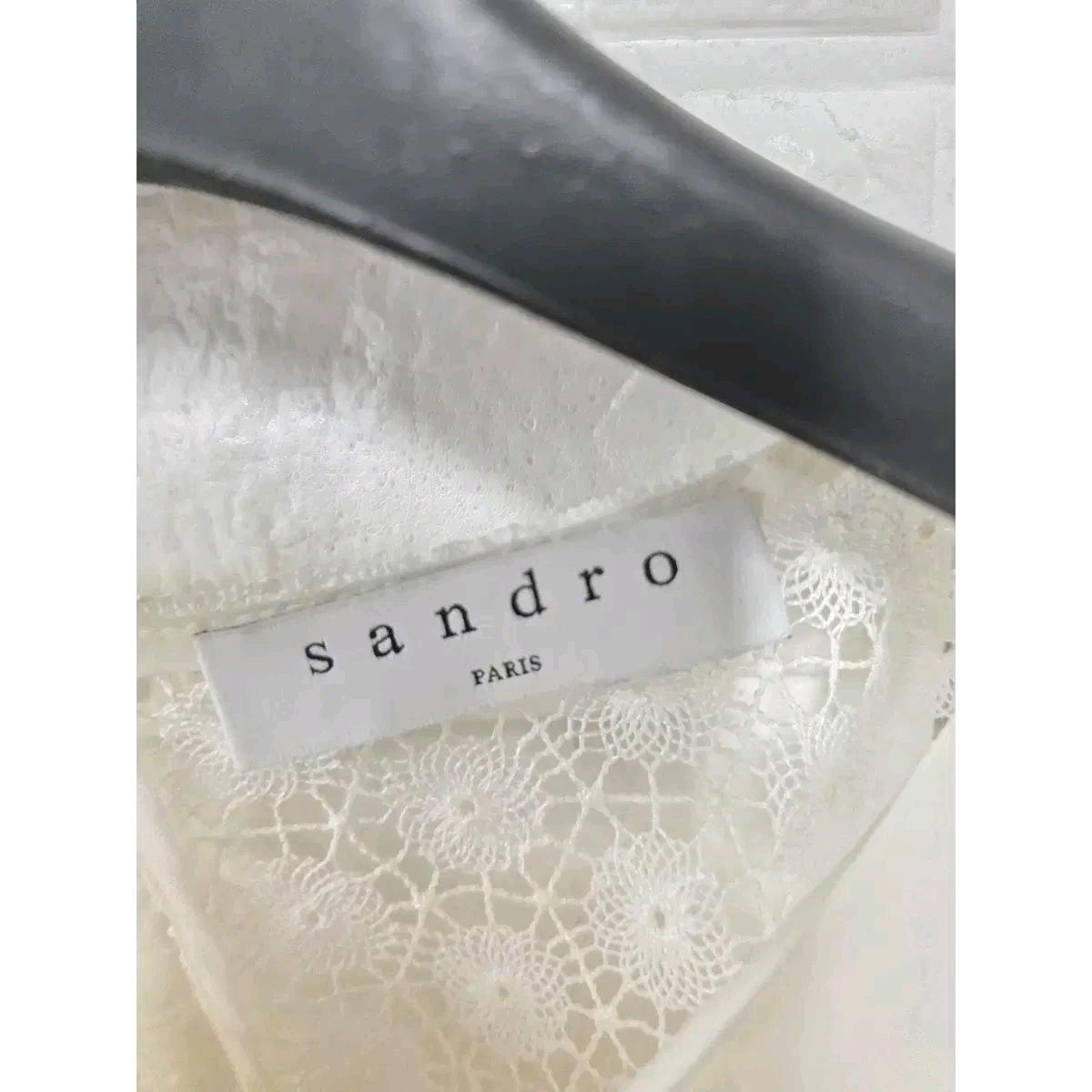 M 산드로 SANDRO 화이트 블라우스 D612 3