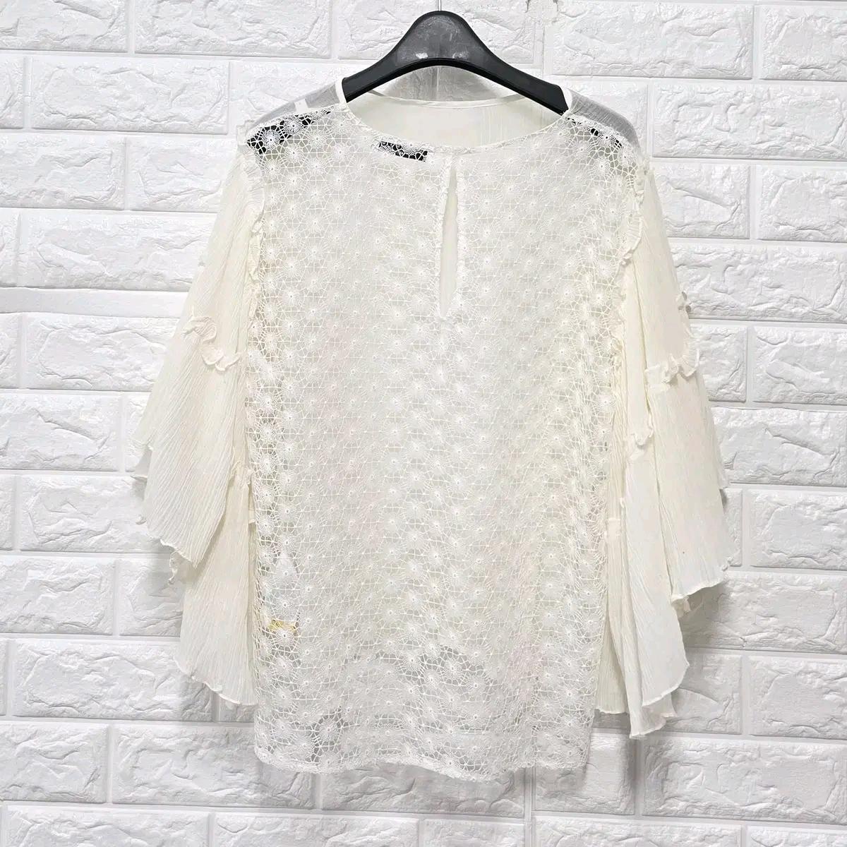 M 산드로 SANDRO 화이트 블라우스 D612 5