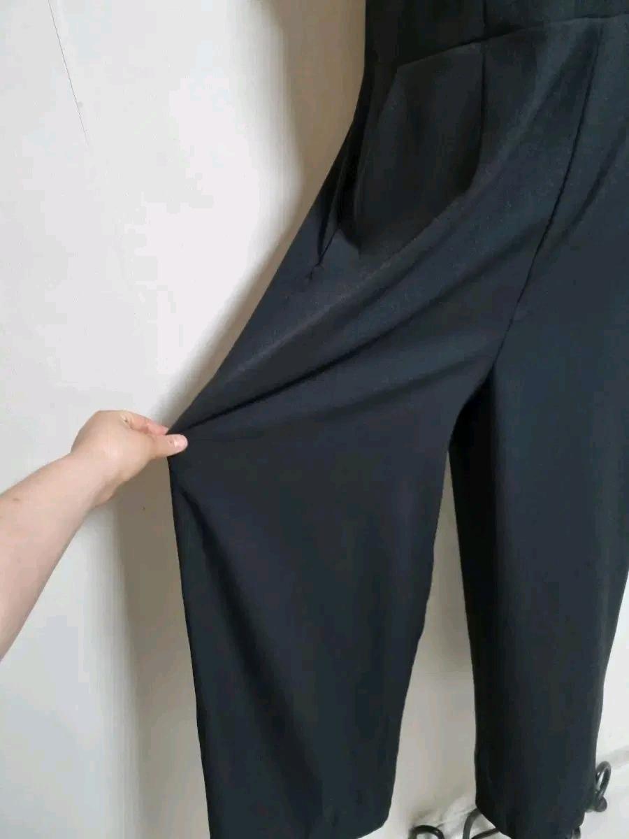 JP1 블랙 끈나시 점프수트 와이드팬츠 5
