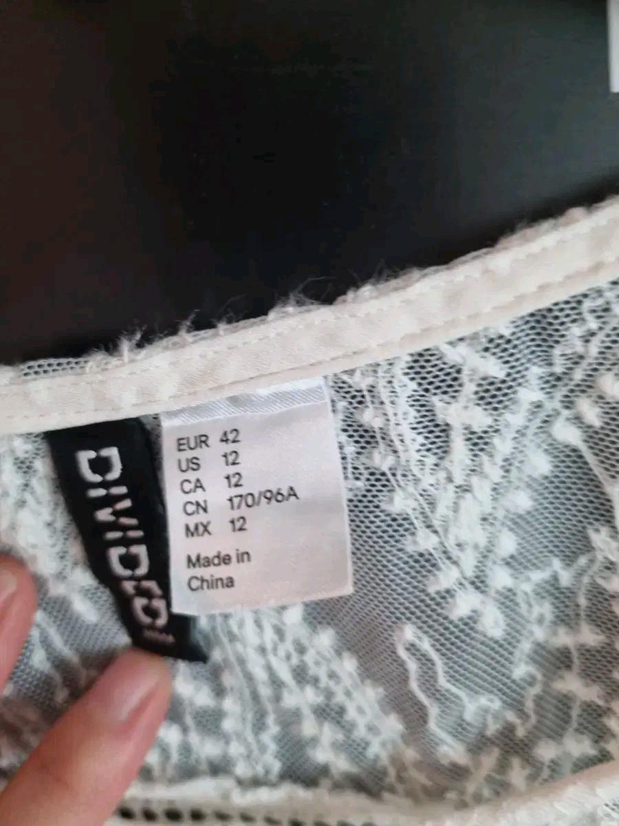 BL262 H&M  레이스 장식 블라우스 7