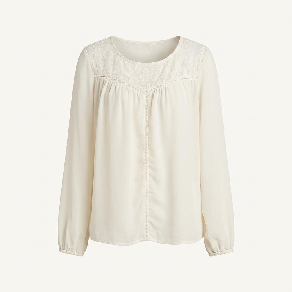 BL262 H&M  레이스 장식 블라우스 1