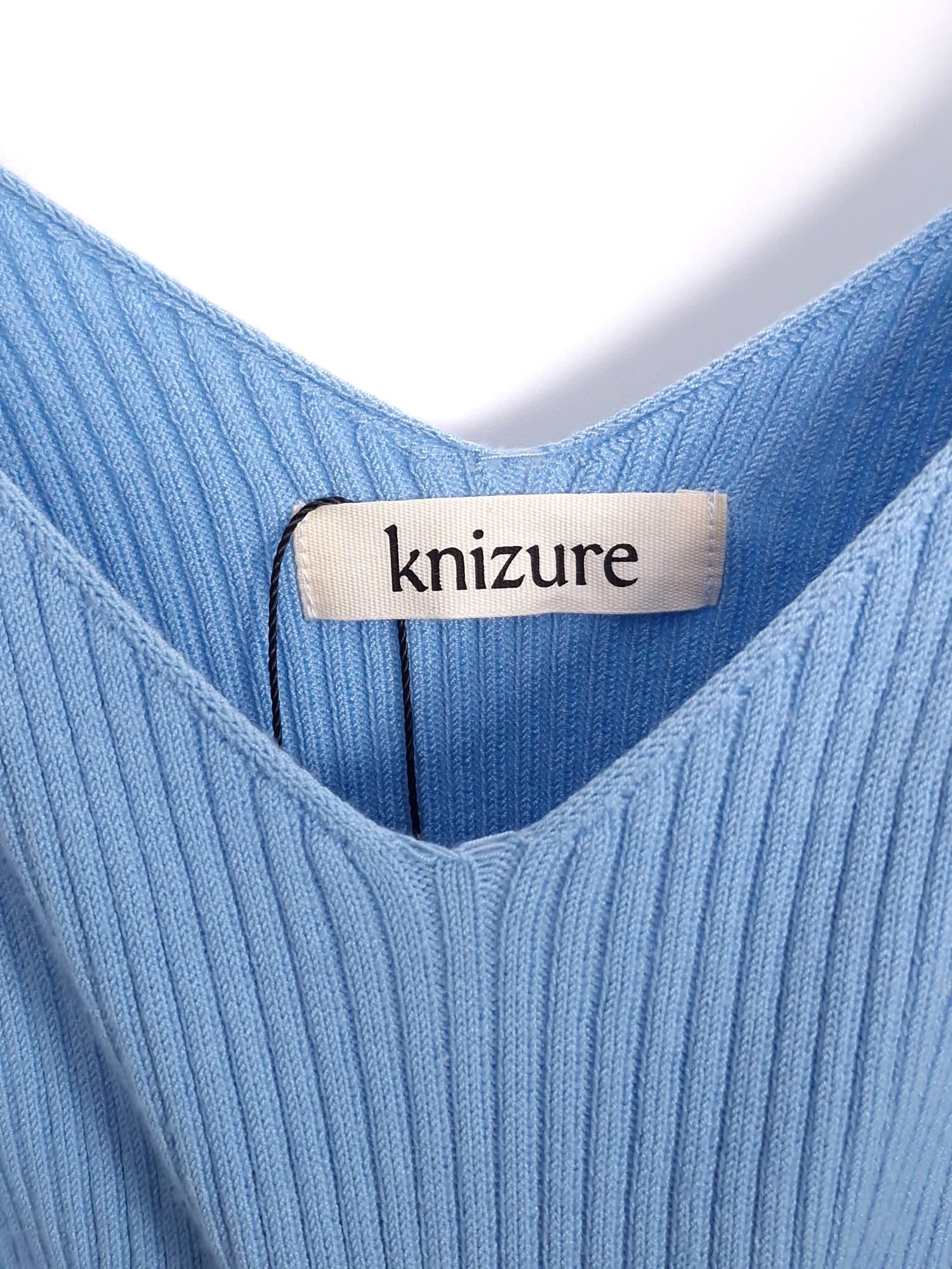 knizure 니주르 블루 슬리브리스 니트 F [A401] 4