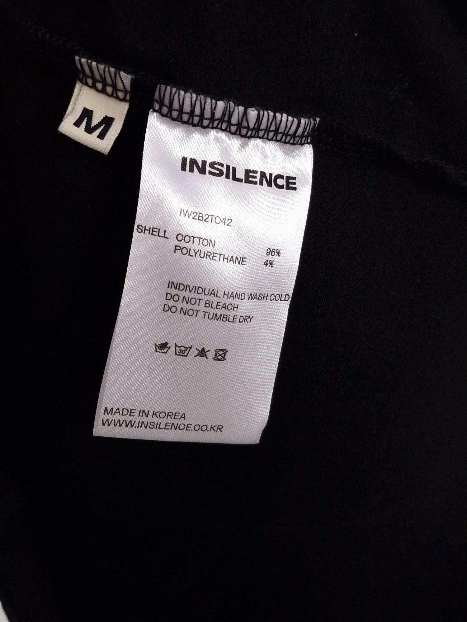 INSILENCE 인사일런스 슬림핏 티셔츠 블랙 [A411] 5