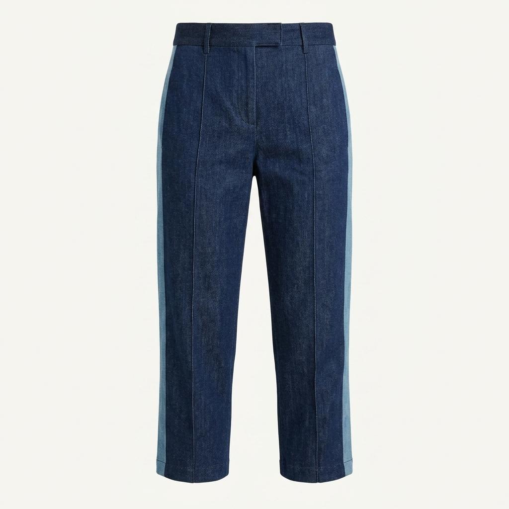 A.P.C. 아페쎄 사이드 배색 코튼 리넨 팬츠 Navy 1