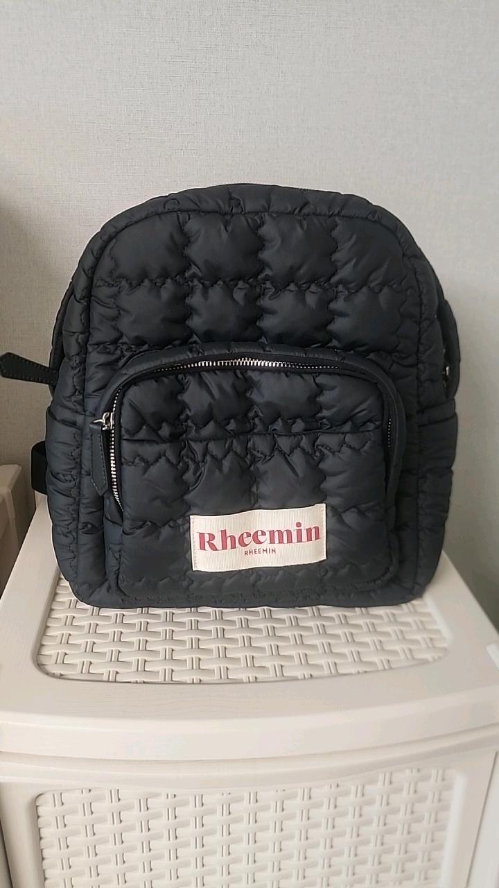 리민 Rheemin 퀼팅 패딩 백팩 블랙 2