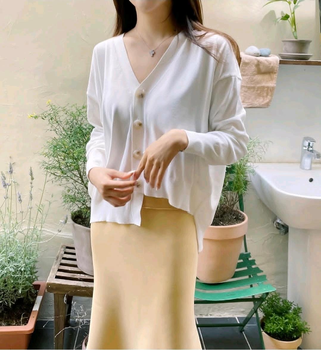 언발 투웨이 가디건 화이트 3