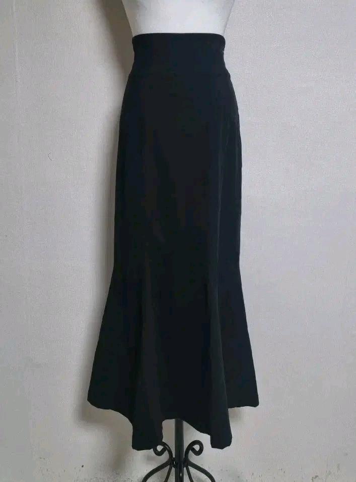 LS206 블랙 머메이드 롱 스커트 2