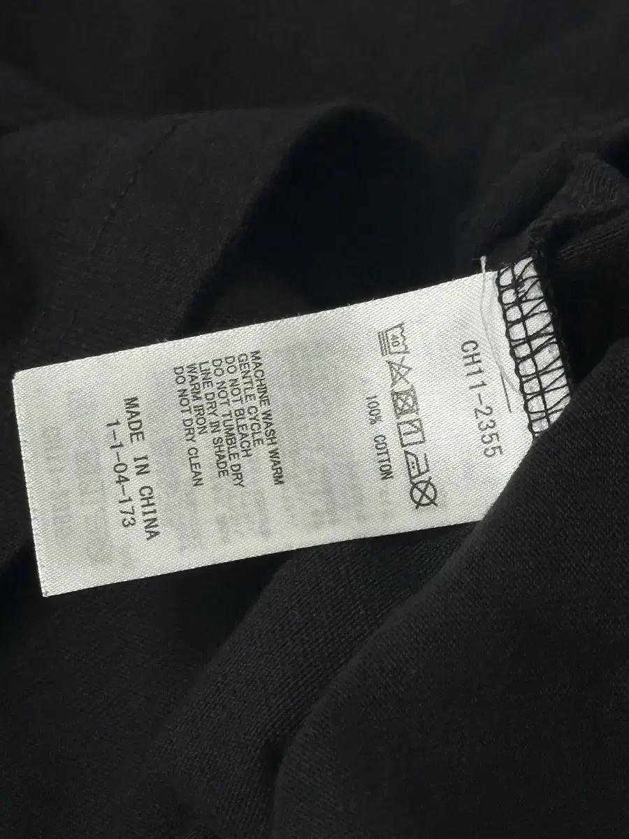 첨스 빅 로고 베이직핏 브랜드 블랙 면 여름 반팔티셔츠 7