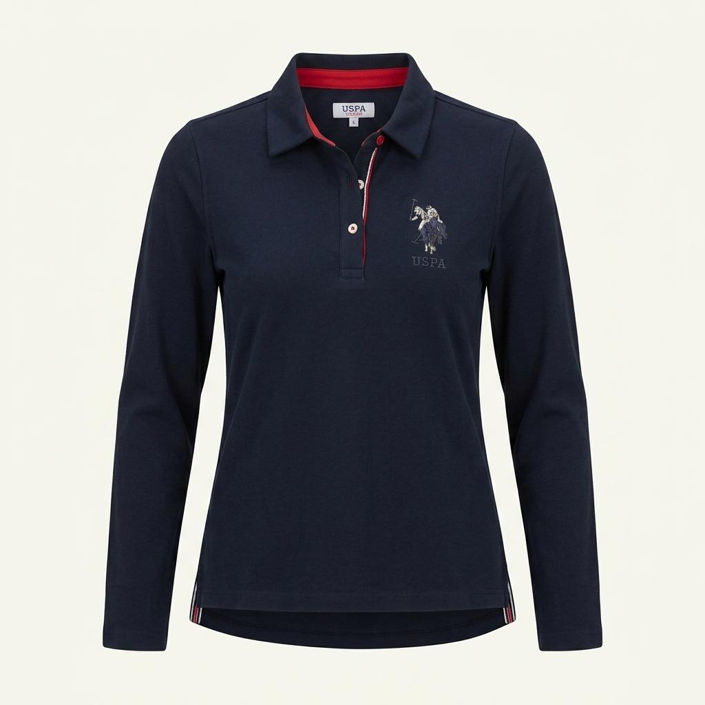 USPA 네이비 긴팔 카라 티셔츠 1