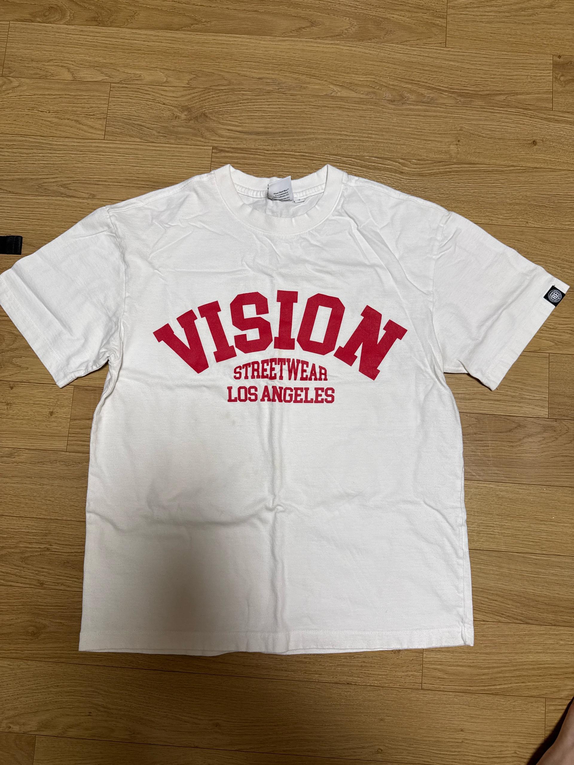 비전 스트릿 웨어 로고 반팔 티셔츠 화이트 4