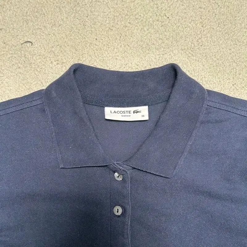 LACOSTE PK 슬림핏 PK 원피스 네이비 36 6