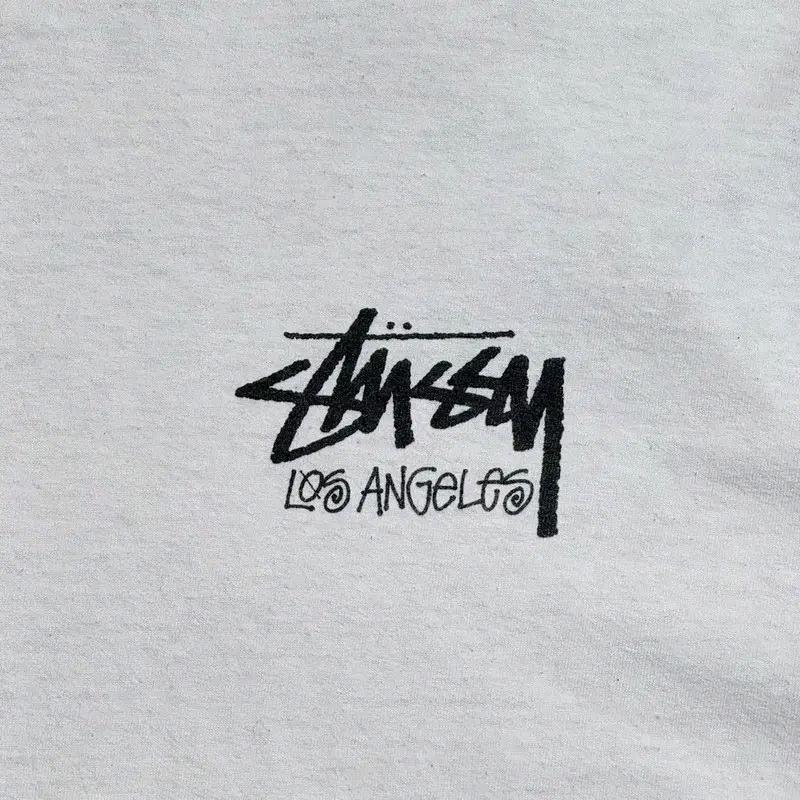 STUSSY LOS ANGELES 그래픽 반팔 티 화이트 XL 3
