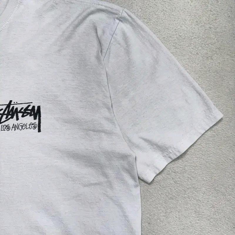 STUSSY LOS ANGELES 그래픽 반팔 티 화이트 XL 6