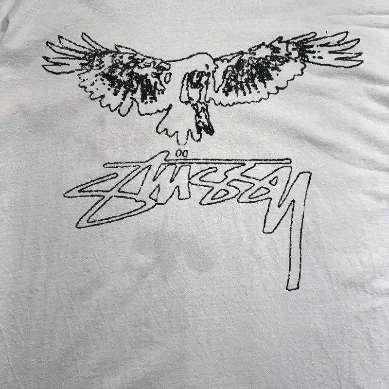 STUSSY 윙스팬 반팔 티 화이트 XL 10