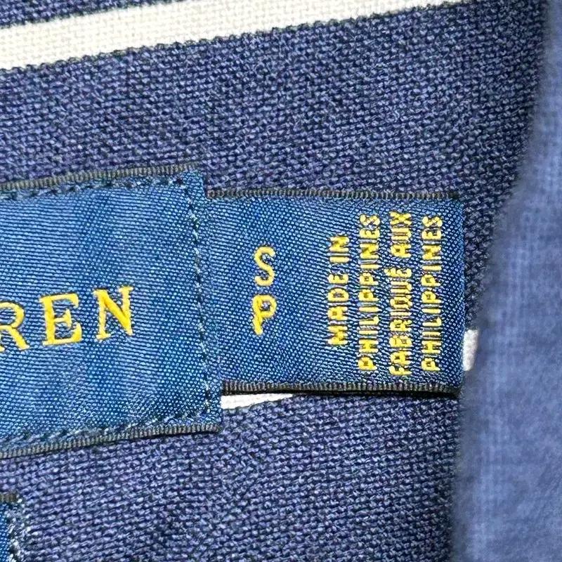 RALPH LAUREN 네이비 스트라이프 블루 셔츠 S 8
