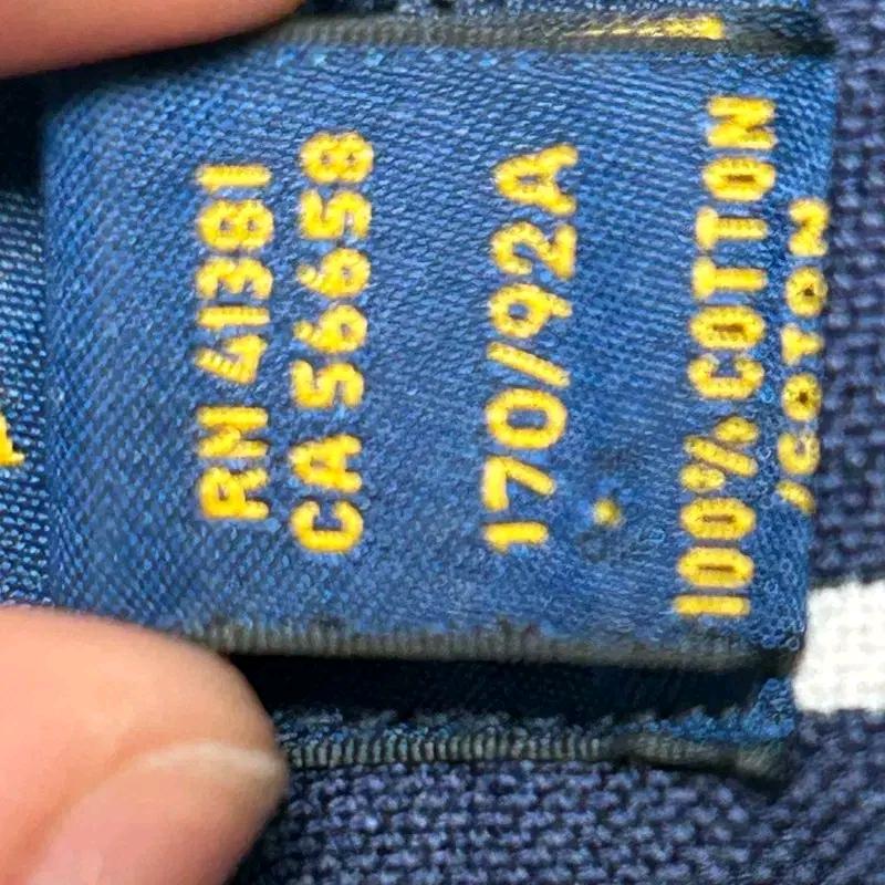 RALPH LAUREN 네이비 스트라이프 블루 셔츠 S 9