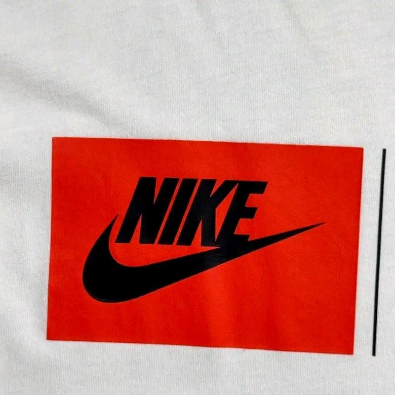 NIKE 레터링 반팔 티 화이트 XL 3