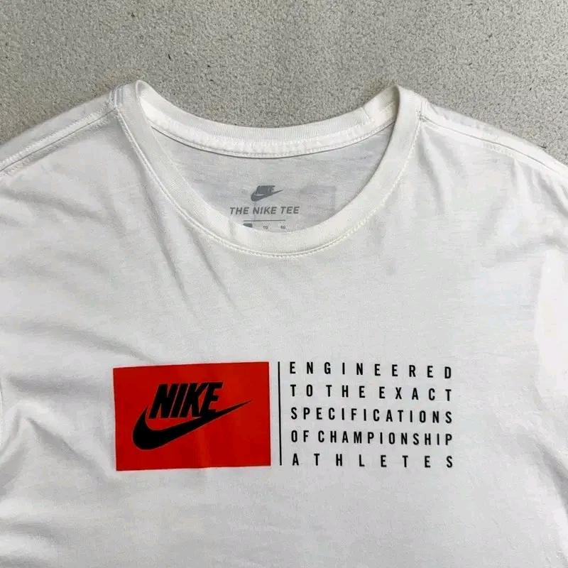 NIKE 레터링 반팔 티 화이트 XL 4