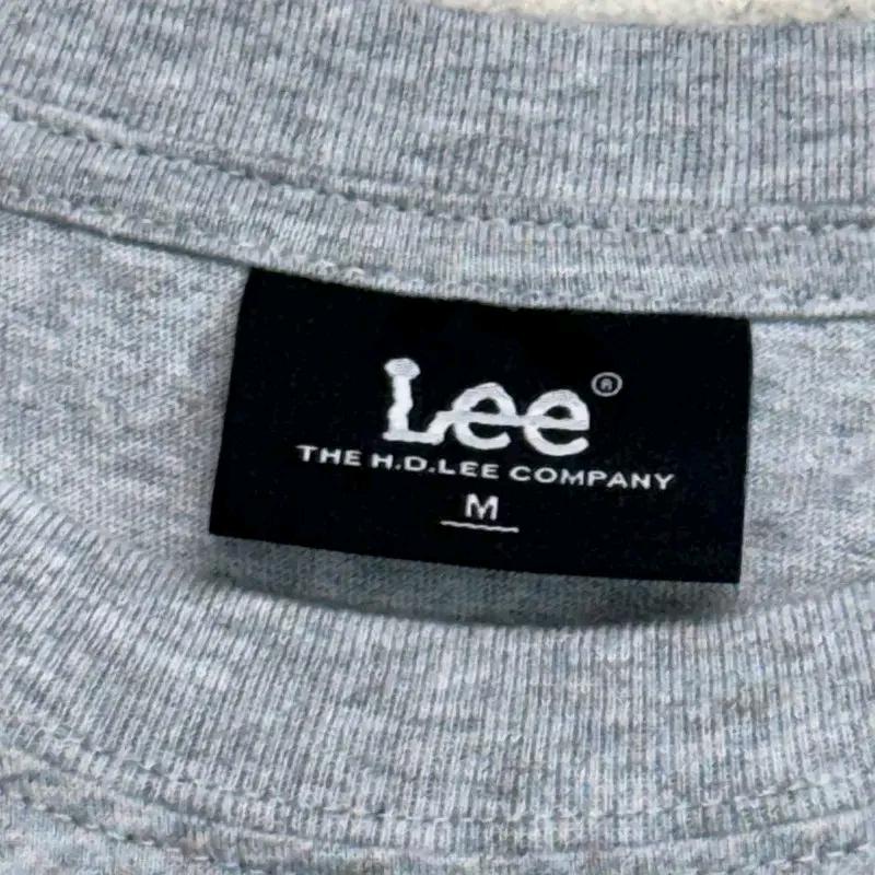 LEE 빅 로고 프린팅 반팔 티 그레이 M 4
