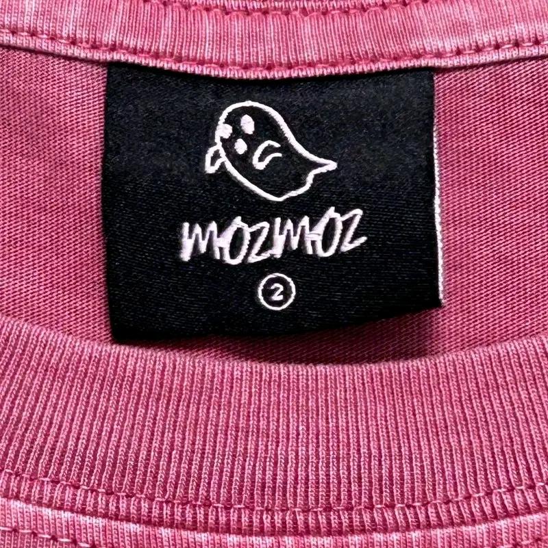 MOZMOZ 스파이더 오버핏 피그먼트 반팔티 핑크 2 6